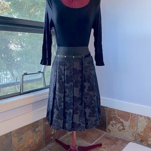 Purple printed skirt